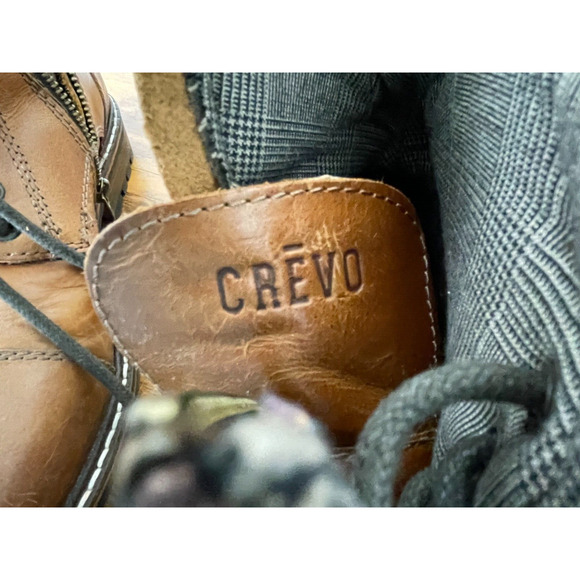 Crevo Camden Brown Leather Men's Boots - Picture 4 of 10